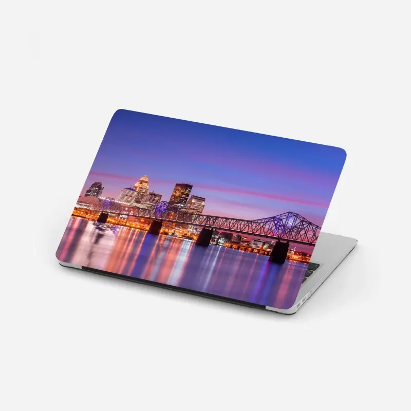 Laptop-Aufkleber Louisville skyline bei dämmerung