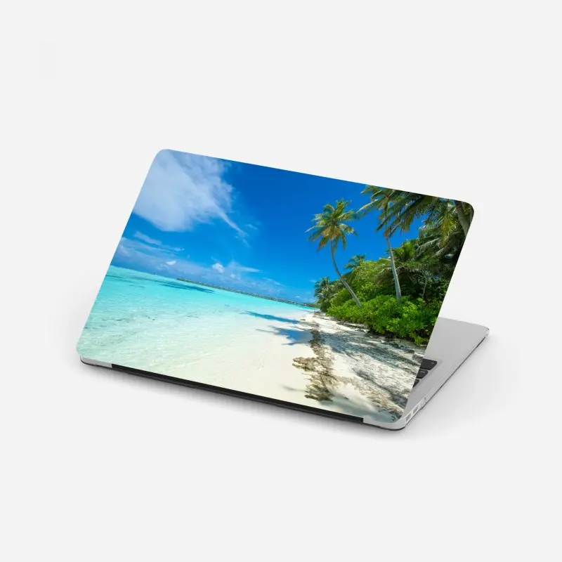 Laptop-Aufkleber tropischer strand auf den Malediven