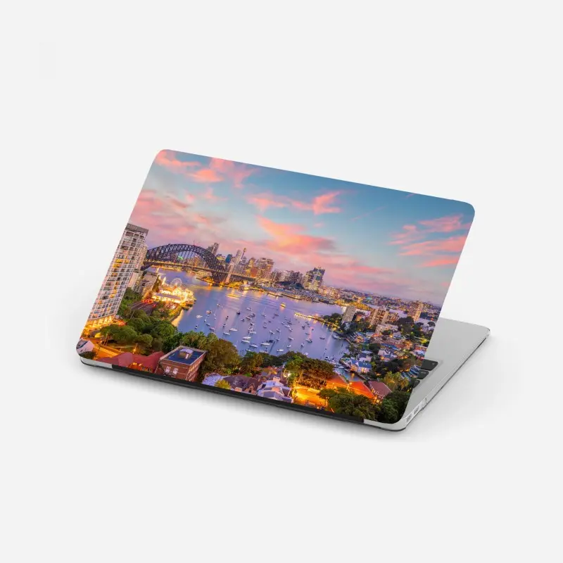 Laptop-Aufkleber sonnenuntergang über Sydney
