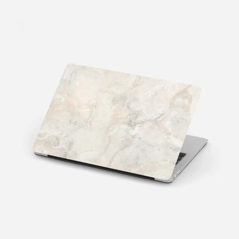 Laptop-Aufkleber weiche beige marmorstruktur