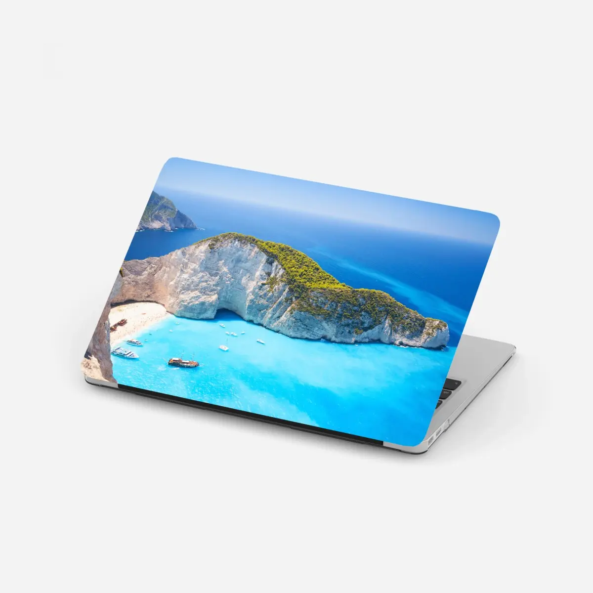 Laptop-Aufkleber Navagio-Bucht türkisblauer strand, Zakynthos – Pixers®