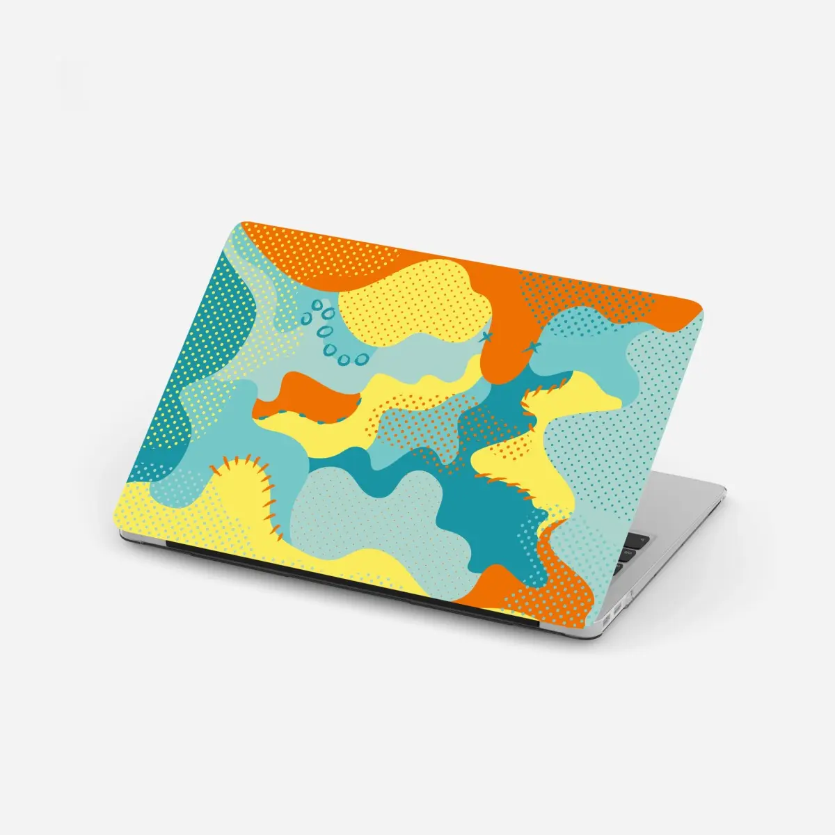 Laptop-Aufkleber lebendige abstrakte pop-art-komposition – Pixers®