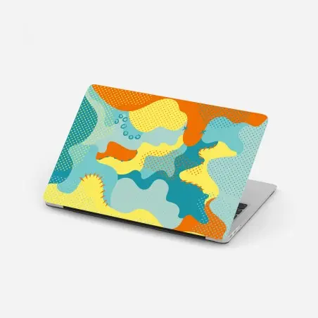 Laptop-Aufkleber lebendige abstrakte pop-art-komposition – Pixers®