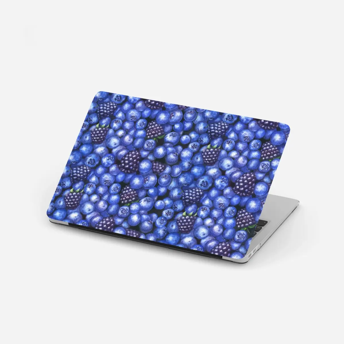 Laptop-Aufkleber aquarellmuster mit blaubeeren und brombeeren – Pixers®