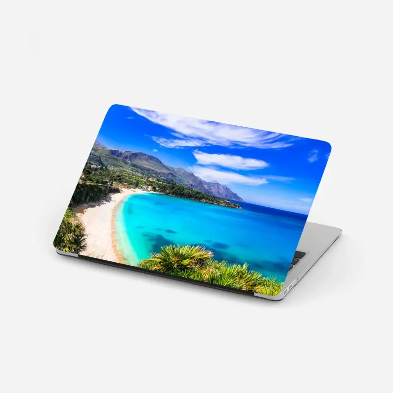 Laptop-Aufkleber türkisstrand küstenlandschaft