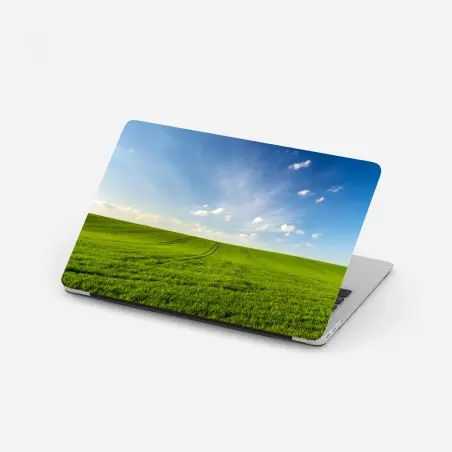 Laptop-Aufkleber frühlingsgrüne wiesenpanorama – Pixers®
