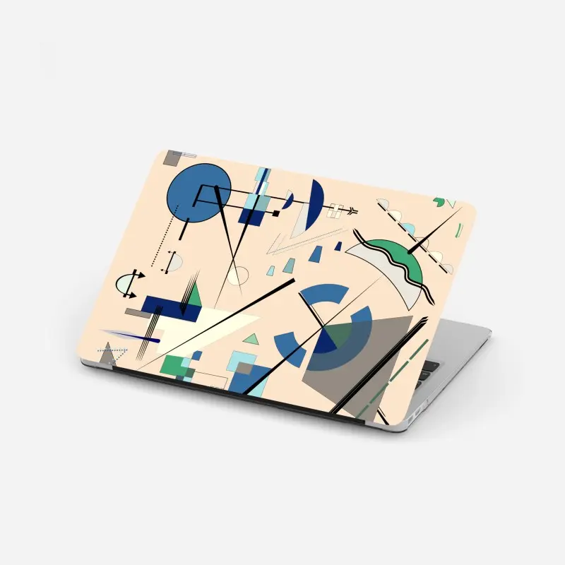 Laptop-Aufkleber geometrische pastellkomposition