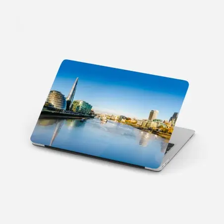 Laptop-Aufkleber London panoramablick über dem fluss – Pixers®