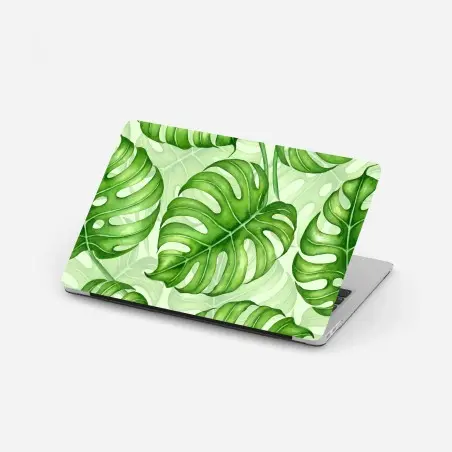 Laptop-Aufkleber aquarell monstera blättermuster – Pixers®