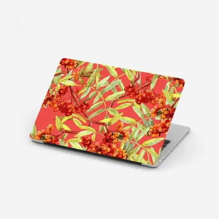 Laptop-Aufkleber aquarellmuster mit vogelbeeren – Pixers®