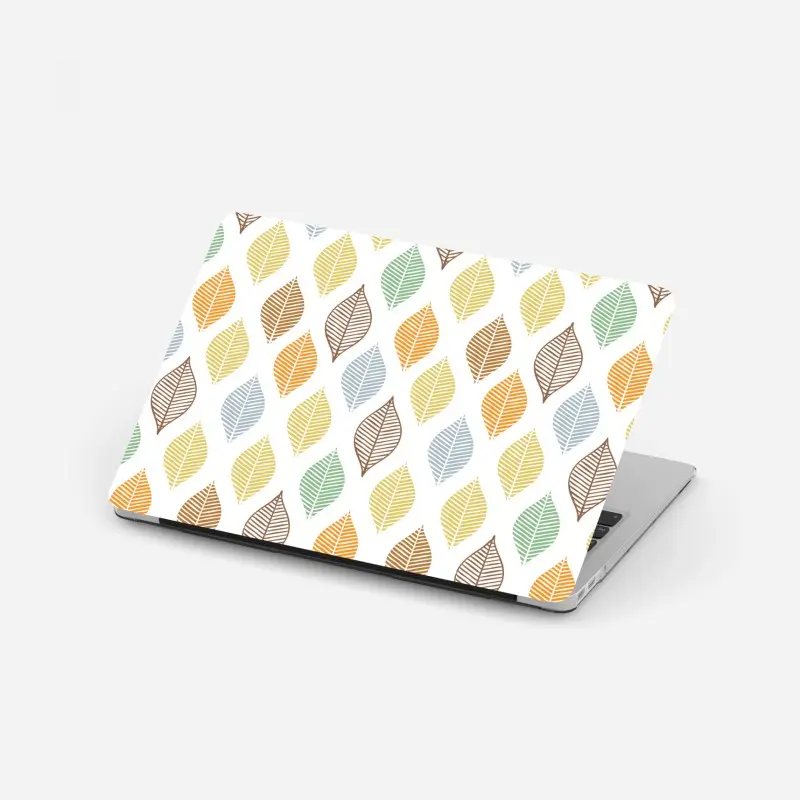 Laptop-Aufkleber pastelliges blättermuster für die wand