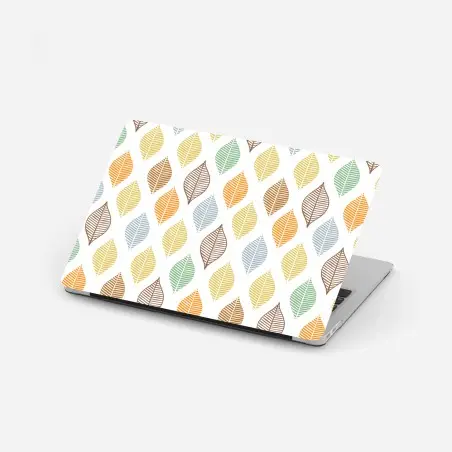 Laptop-Aufkleber pastelliges blättermuster für die wand – Pixers®