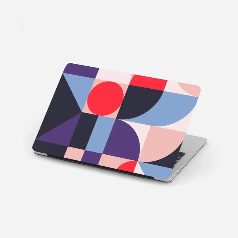 Laptop-Aufkleber geometrische pastellkomposition