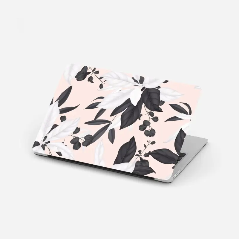 Laptop-Aufkleber zarte pastell botanische blätter