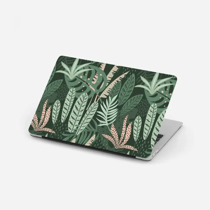 Laptop-Aufkleber tropisches blattmuster