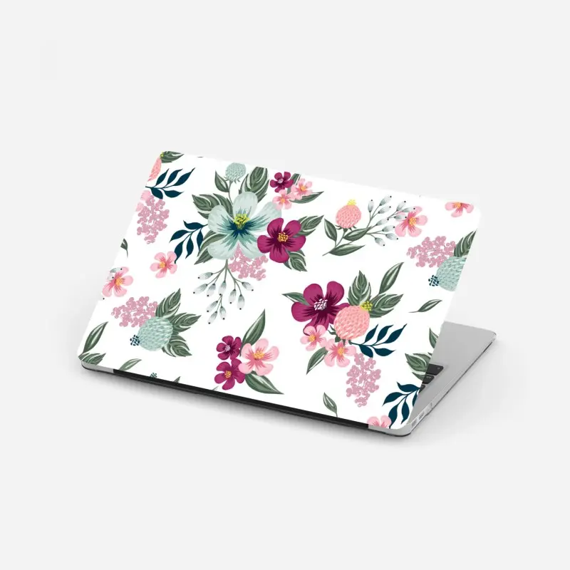 Laptop-Aufkleber pastell blumenmuster