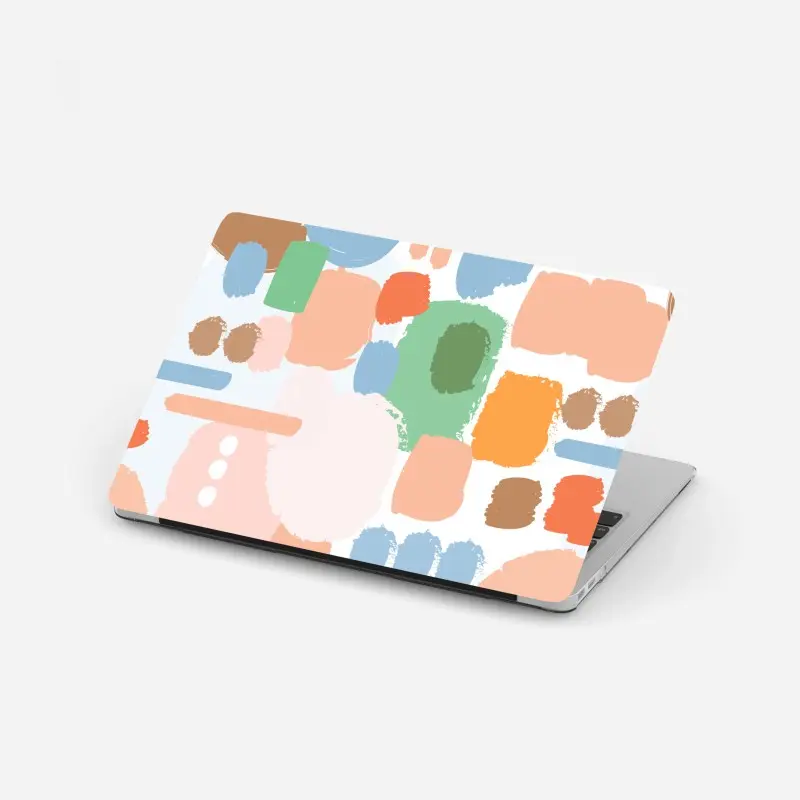 Laptop-Aufkleber pastell pinselstrich muster
