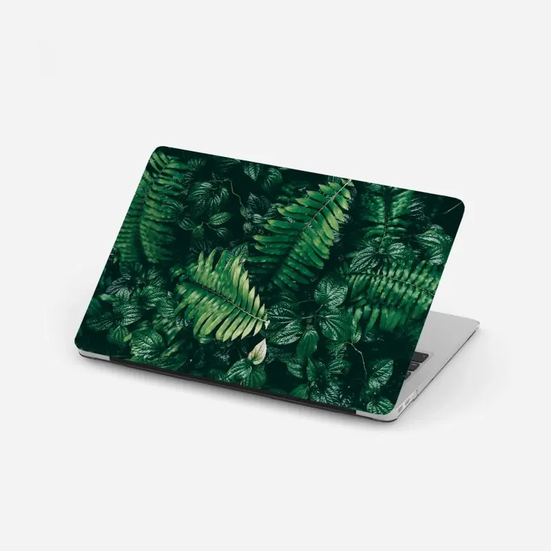 Laptop-Aufkleber üppige tropische blätter