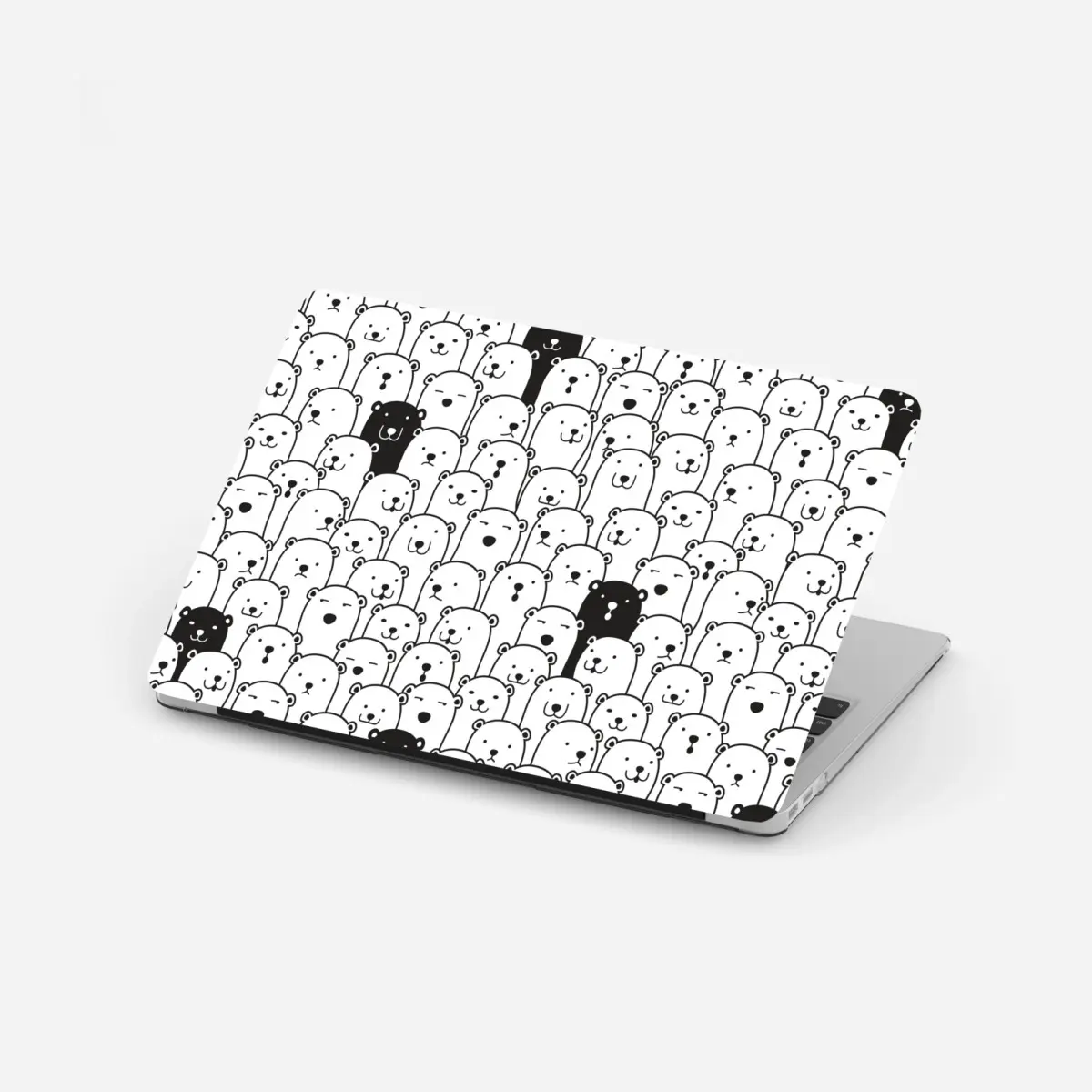 Laptop-Aufkleber niedliches muster mit bären – Pixers®