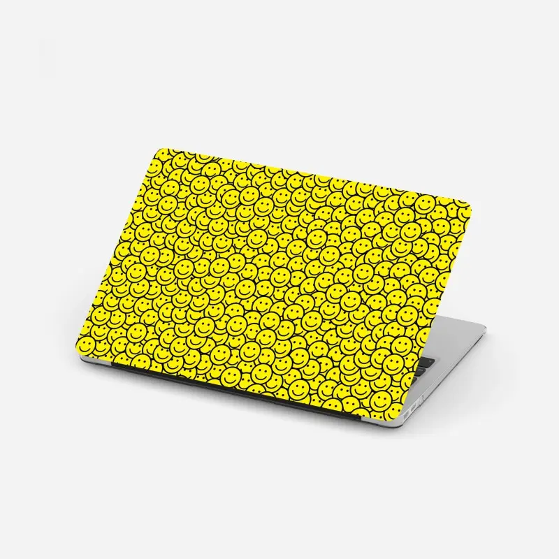 Laptop-Aufkleber fröhliches smiley muster