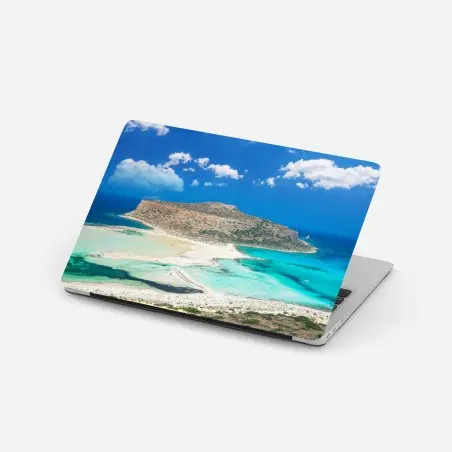Laptop-Aufkleber Balos strand und türkislagune – Pixers®