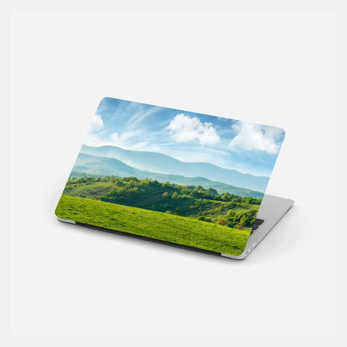 Laptop-Aufkleber frühlingspanorama rumänische berge – Pixers®