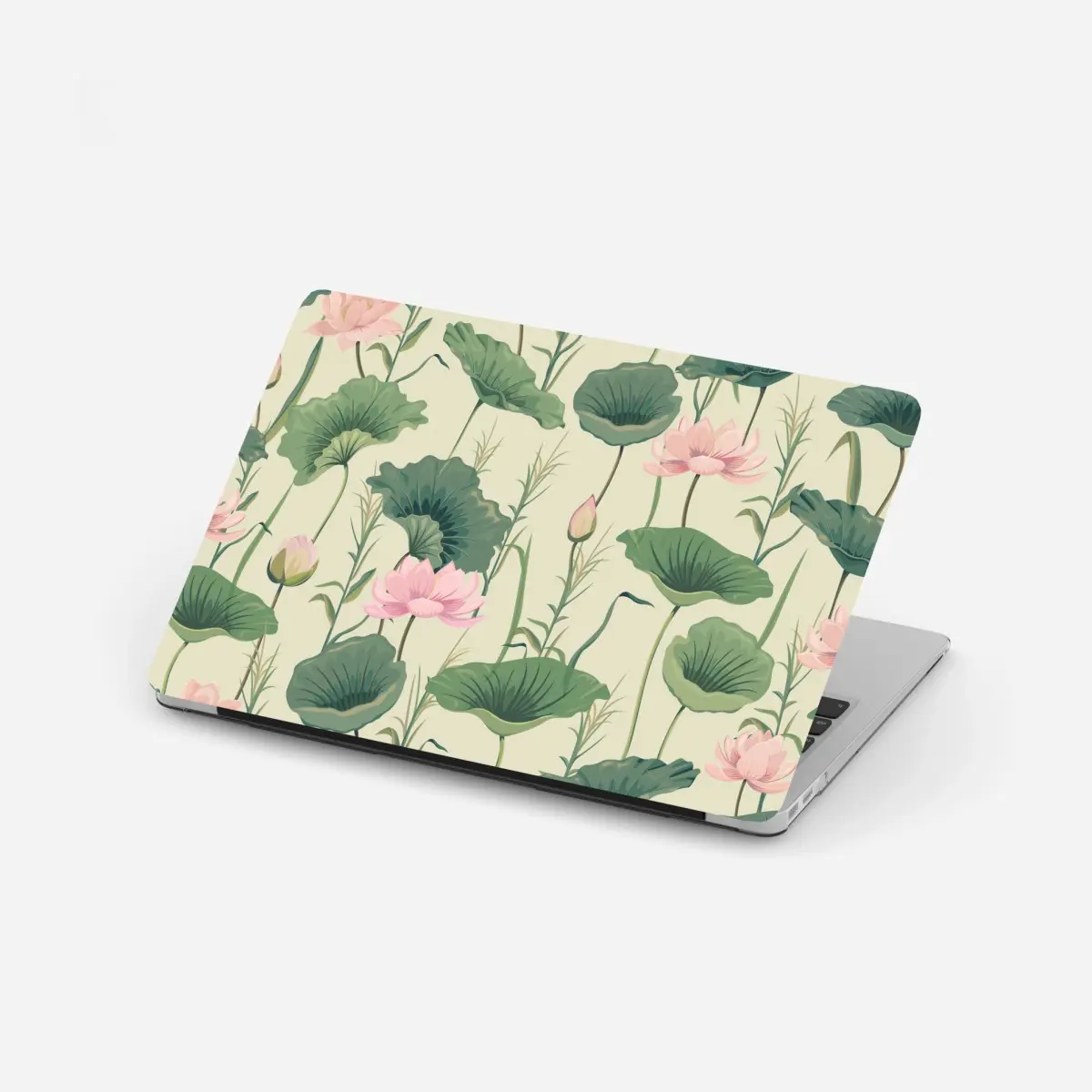 Laptop-Aufkleber sanfter lotusgarten botanisches muster – Pixers®