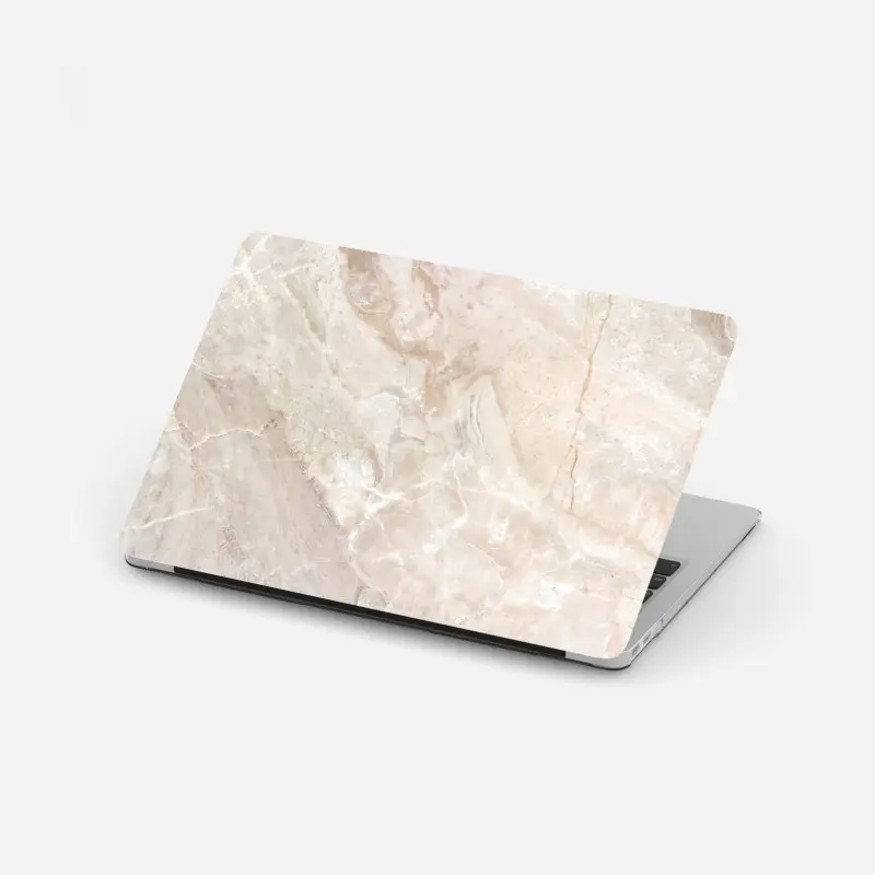 Laptop-Aufkleber beige marmorstruktur
