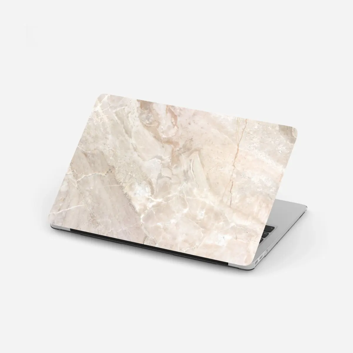 Laptop-Aufkleber beige marmorstruktur – Pixers®