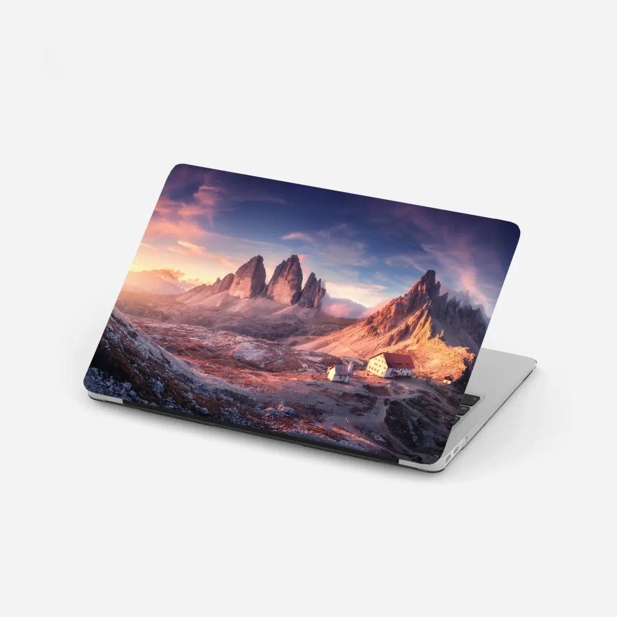 Laptop-Aufkleber sonnenaufgang über den gipfeln der Dolomiten – Pixers®