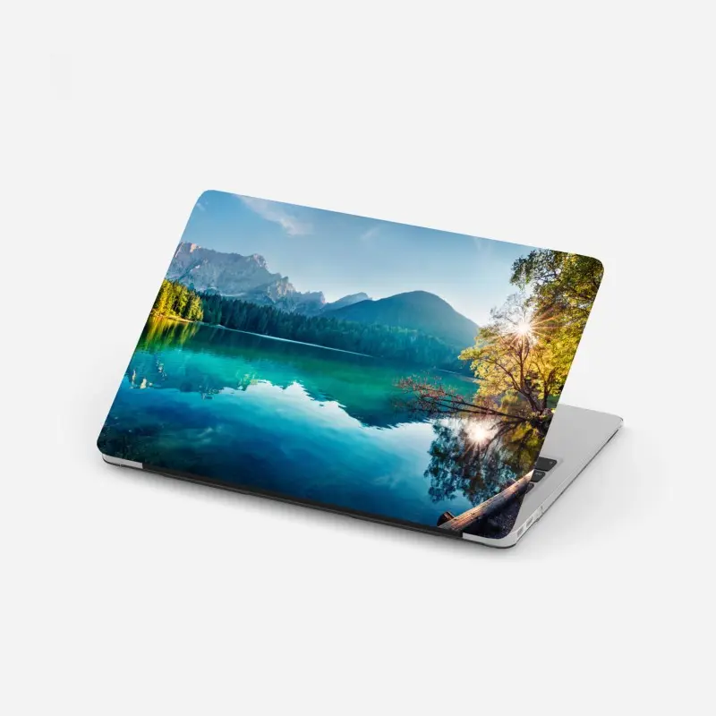 Laptop-Aufkleber sonniger Fusine see, Julische Alpen