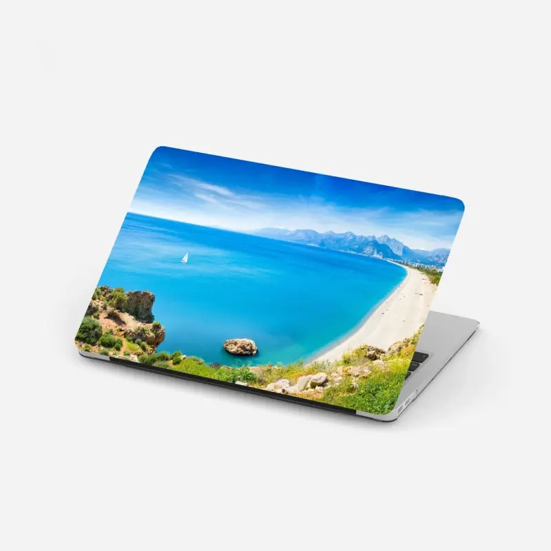 Laptop-Aufkleber panoramastrand Konyaalti in Antalya