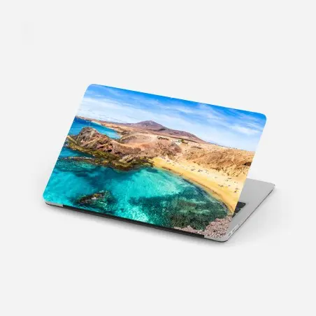 Laptop-Aufkleber türkisbucht bei Papagayo – Pixers®