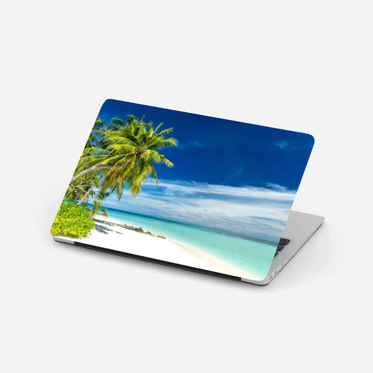 Laptop-Aufkleber tropischer türkisstrand – Pixers®