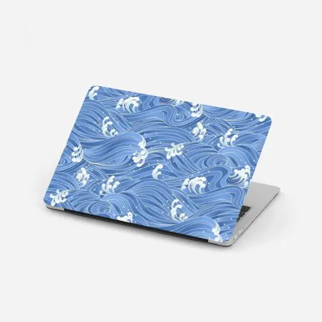 Laptop-Aufkleber stilisiertes Japanisches wellenmuster – Pixers®