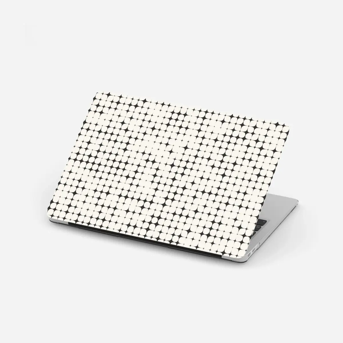 Laptop-Aufkleber monochromes geometrisches punktmuster – Pixers®