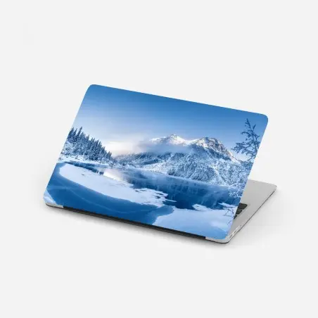 Laptop-Aufkleber ruhiges winterpanorama der Alpen – Pixers®