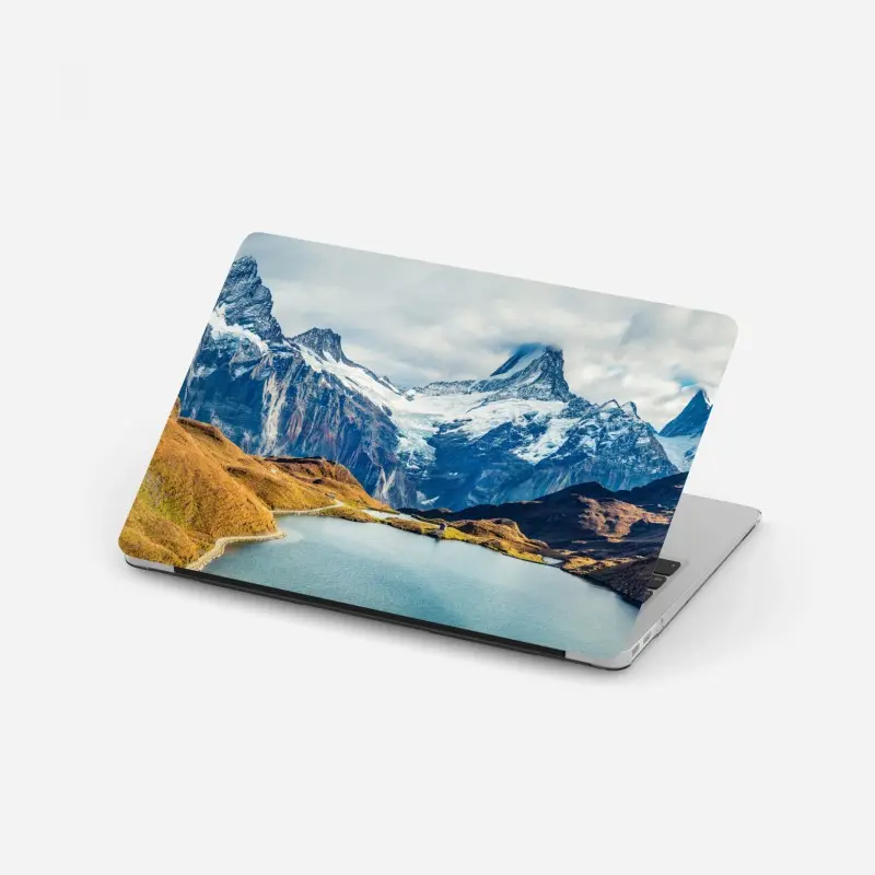 Laptop-Aufkleber morgendliche aussicht am Bachalpsee, Schweizer Alpen