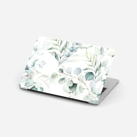 Laptop-Aufkleber aquarell eukalyptus blättermuster – Pixers®