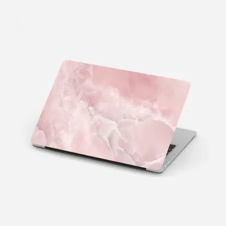 Laptop-Aufkleber zarte rosa marmortextur – Pixers®