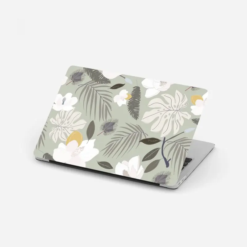 Laptop-Aufkleber zartes pastell botanikmuster