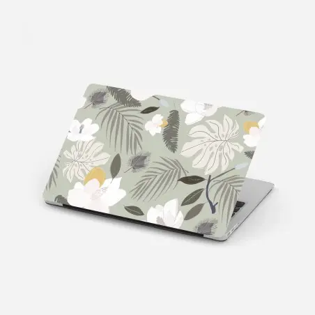 Laptop-Aufkleber zartes pastell botanikmuster – Pixers®