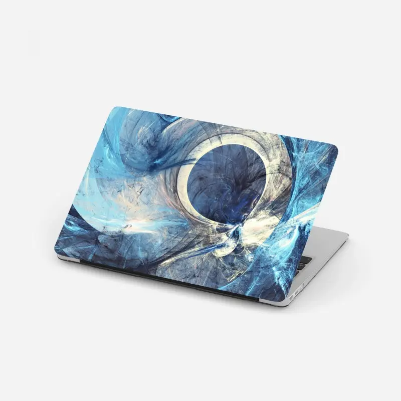 Laptop-Aufkleber blauer fraktalwirbel