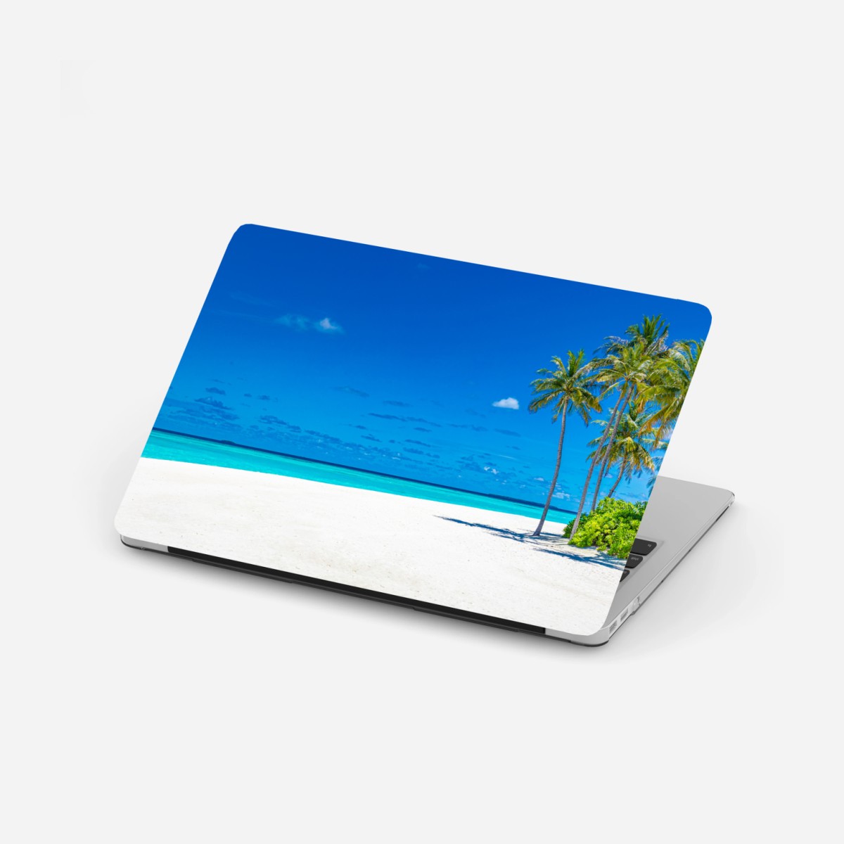 Laptop-Aufkleber tropischer türkisstrand – Pixers®