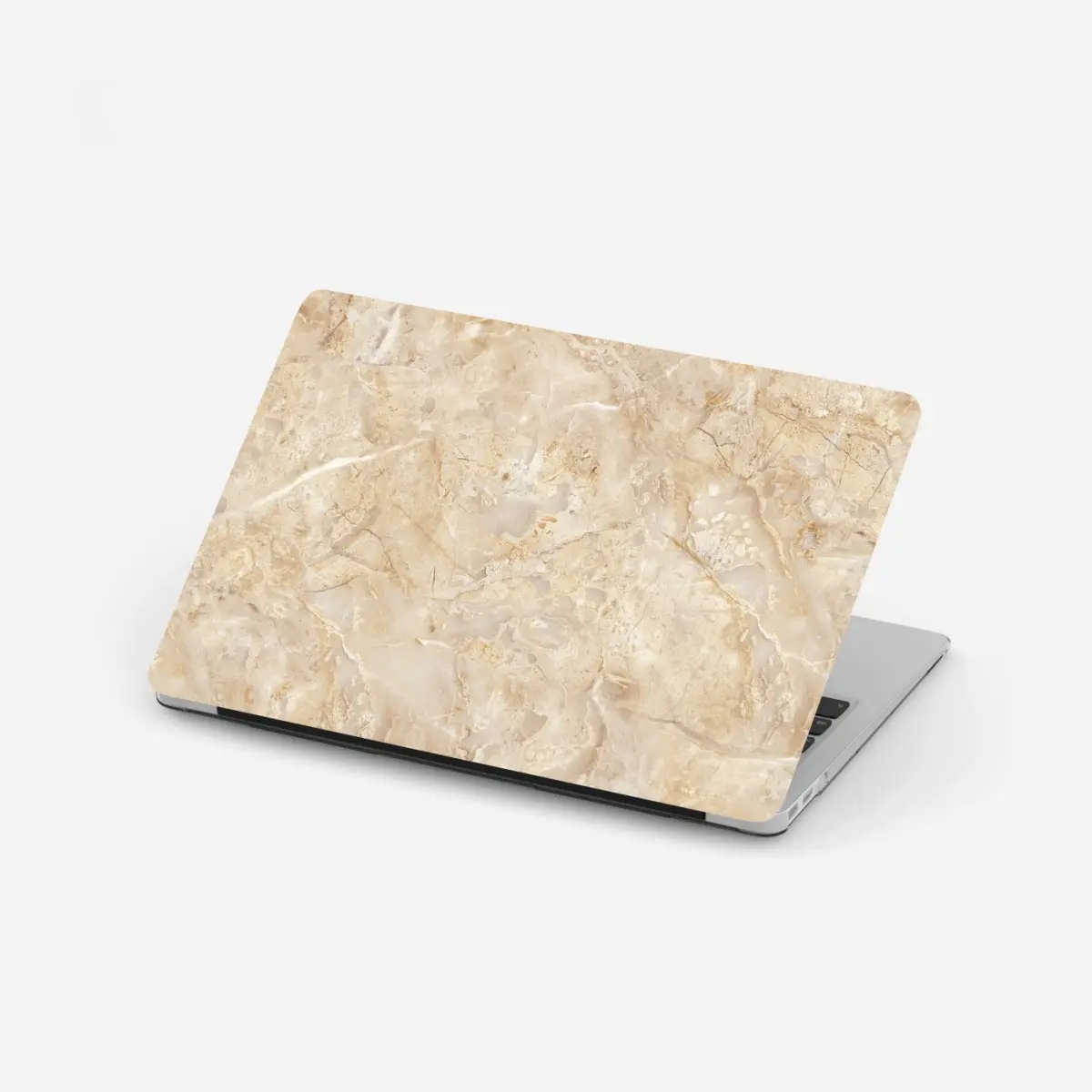 Laptop-Aufkleber beige marmortextur mit natürlichen aderungen – Pixers®