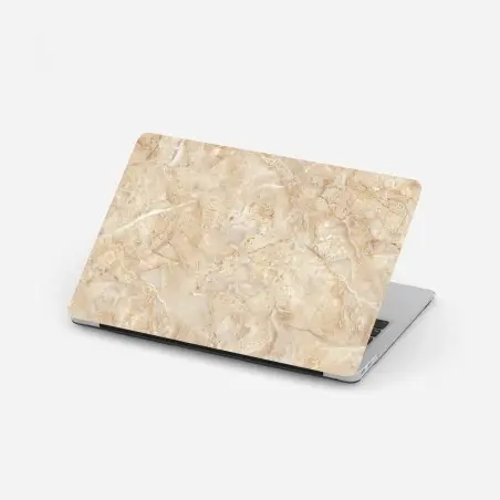 Laptop-Aufkleber beige marmortextur mit natürlichen aderungen – Pixers®