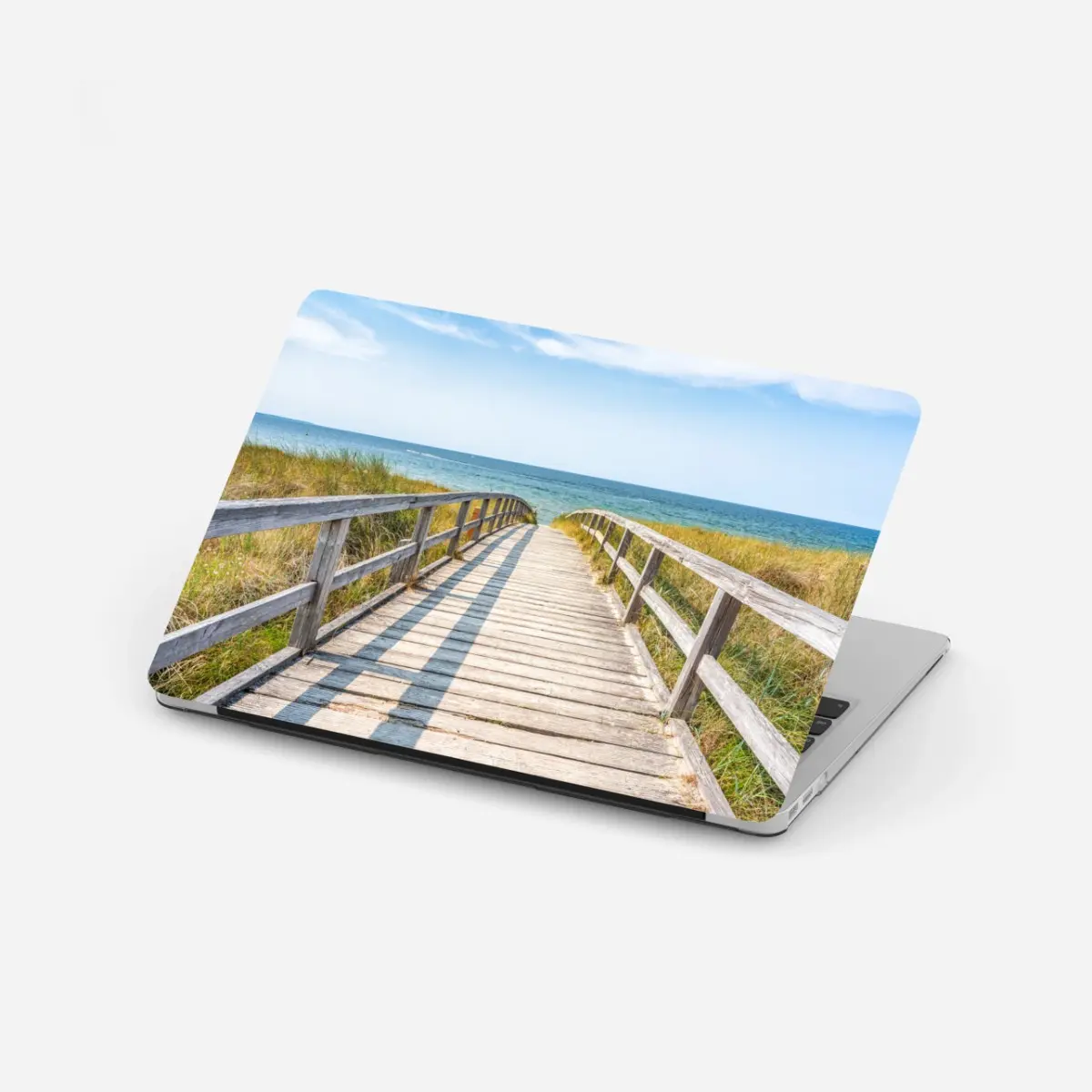 Laptop-Aufkleber steg zum meer – Pixers®