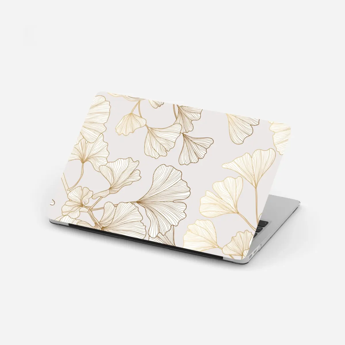 Laptop-Aufkleber feines goldenes ginkgo-blätter muster – Pixers®