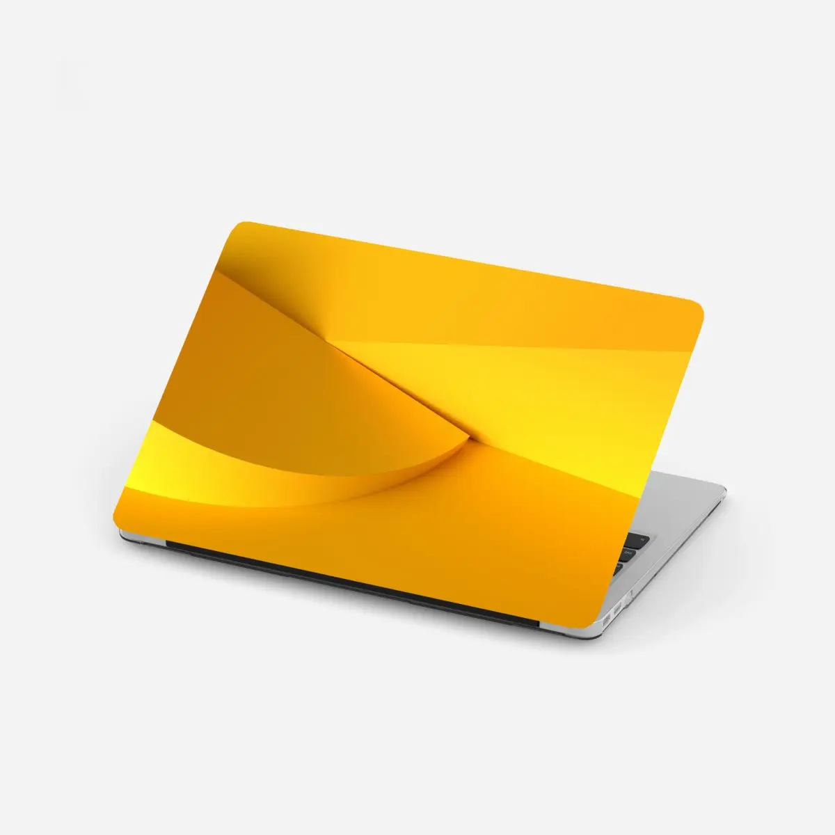 Laptop-Aufkleber gelbe geometrische abstraktion 3d – Pixers®