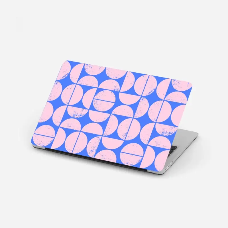 Laptop-Aufkleber pastell geometrisches kreismuster